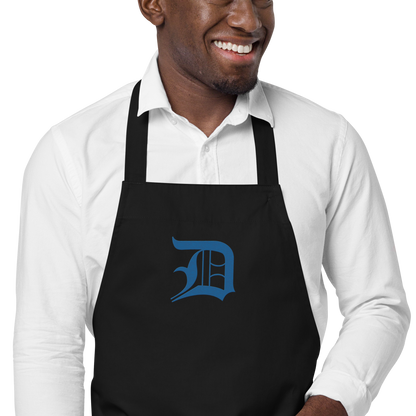 Detroit 'Old English D' Apron (Azure) | Unisex Emb.