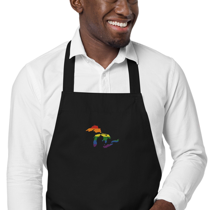 Great Lakes Apron | Unisex Emb. - Rainbow Pride Edition