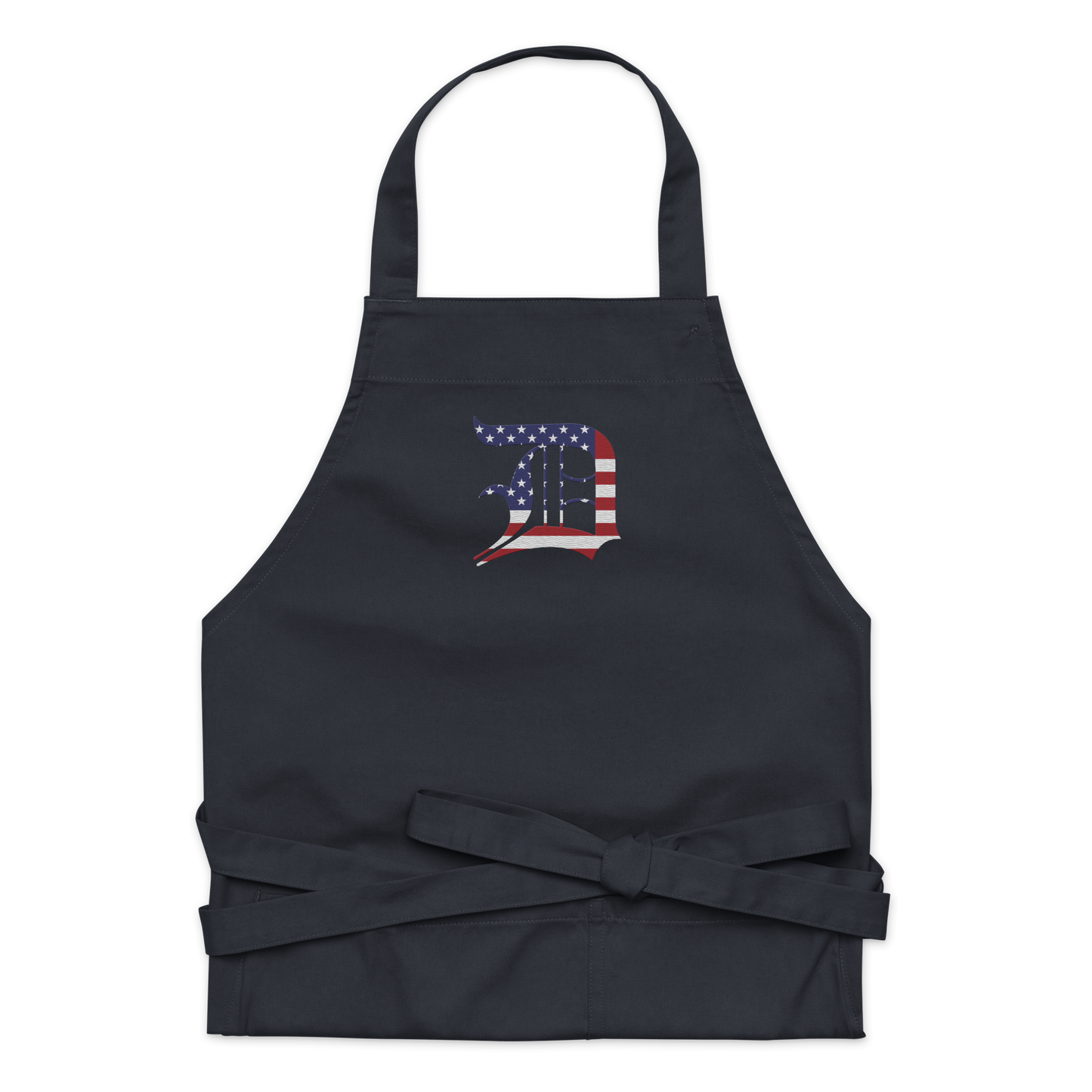 Detroit 'Old English D' Apron (Patriotic Edition) | Unisex Emb.