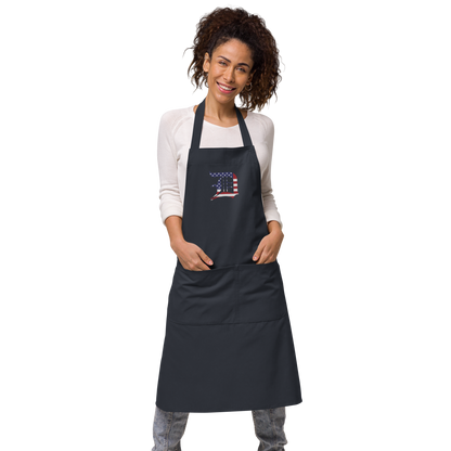 Detroit 'Old English D' Apron (Patriotic Edition) | Unisex Emb.