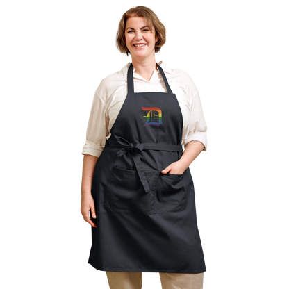 Detroit 'Old English D' Apron (Rainbow Pride Edition) | Unisex Emb.