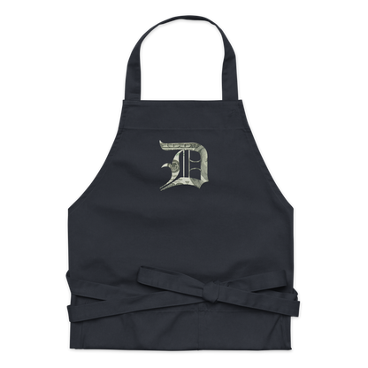 Detroit 'Old English D' Apron (Benjamins Edition) | Unisex Emb.