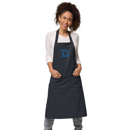 Detroit 'Old English D' Apron (Azure) | Unisex Emb.