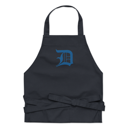 Detroit 'Old English D' Apron (Azure) | Unisex Emb.