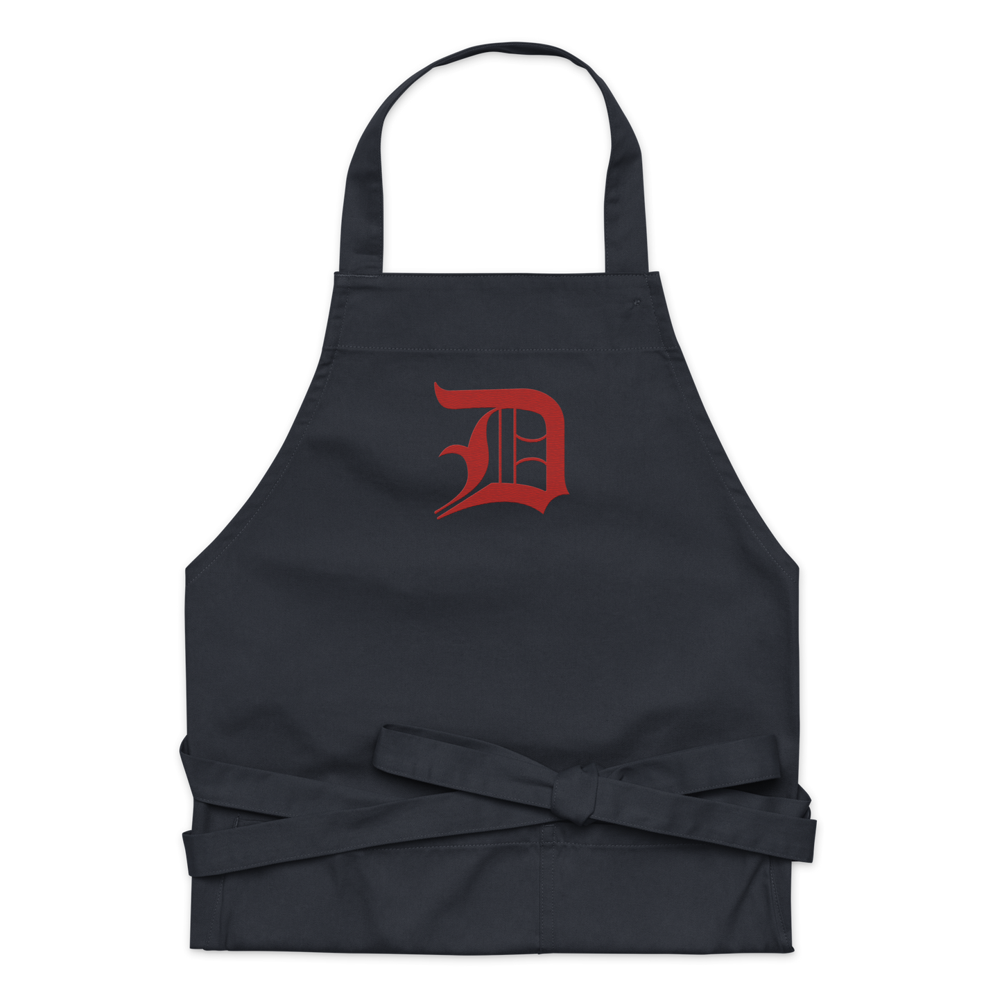 Detroit 'Old English D' Apron (Aliform Red) | Unisex Emb.