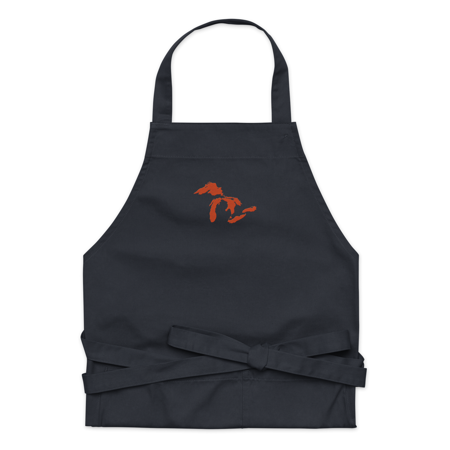 Great Lakes Apron | Unisex Emb. - Maple Leaf Orange