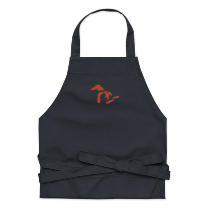 Great Lakes Apron | Unisex Emb. - Maple Leaf Orange