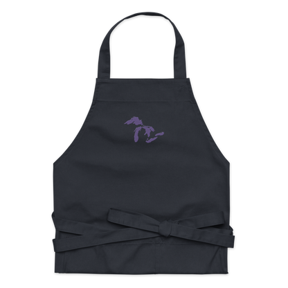 Great Lakes Apron | Unisex Emb. - Violet