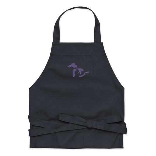 Great Lakes Apron | Unisex Emb. - Violet