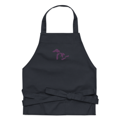 Great Lakes Apron | Unisex Emb. - Plum