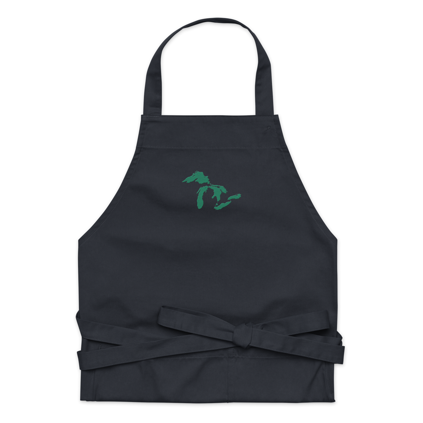 Great Lakes Apron | Unisex Emb. - Emerald Green