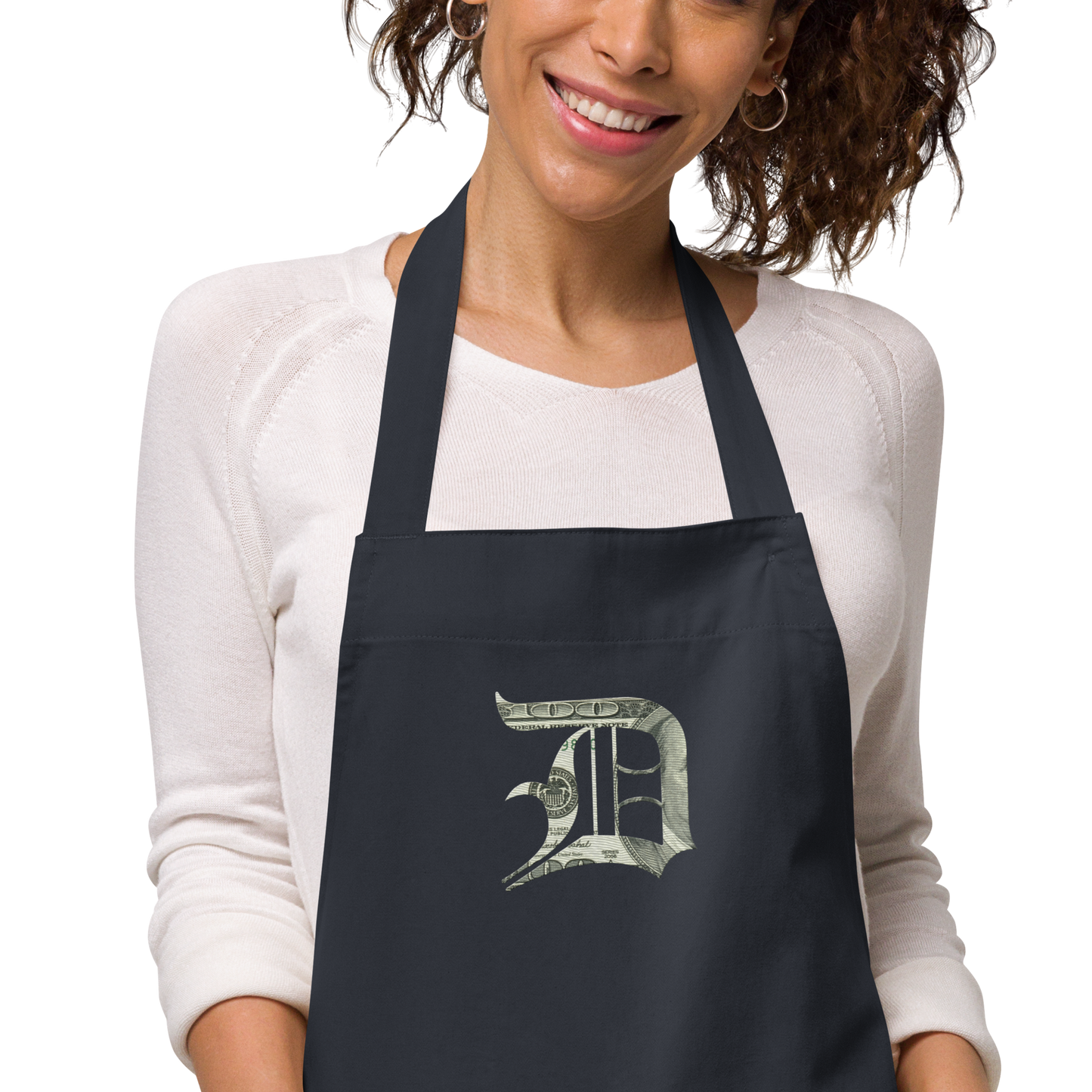 Detroit 'Old English D' Apron (Benjamins Edition) | Unisex Emb.