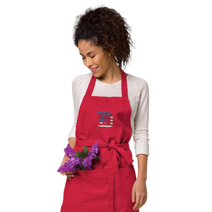 Detroit 'Old English D' Apron (Patriotic Edition) | Unisex Emb.