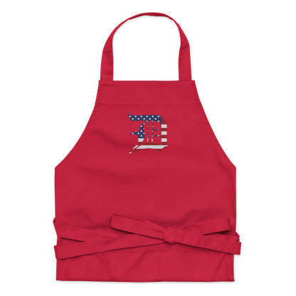 Detroit 'Old English D' Apron (Patriotic Edition) | Unisex Emb.