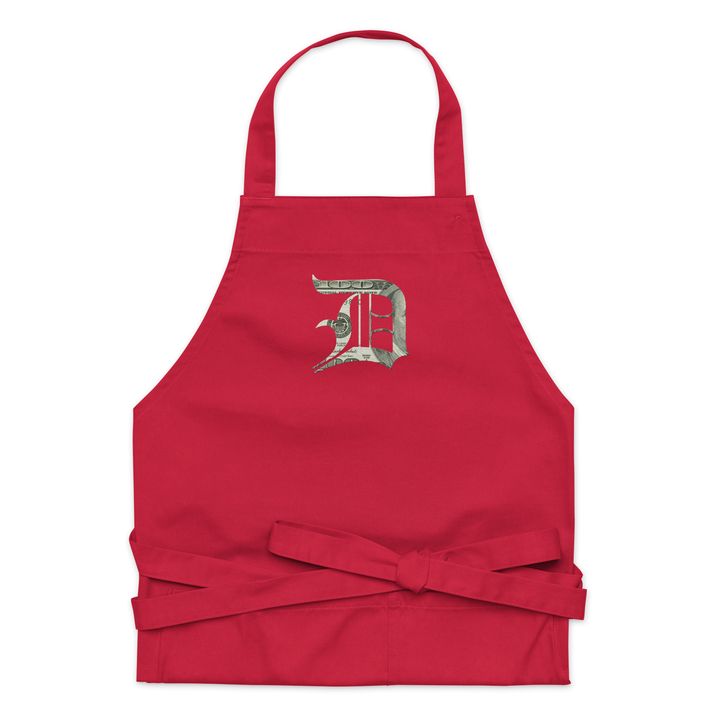 Detroit 'Old English D' Apron (Benjamins Edition) | Unisex Emb.