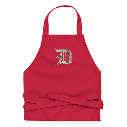 Detroit 'Old English D' Apron (Benjamins Edition) | Unisex Emb.