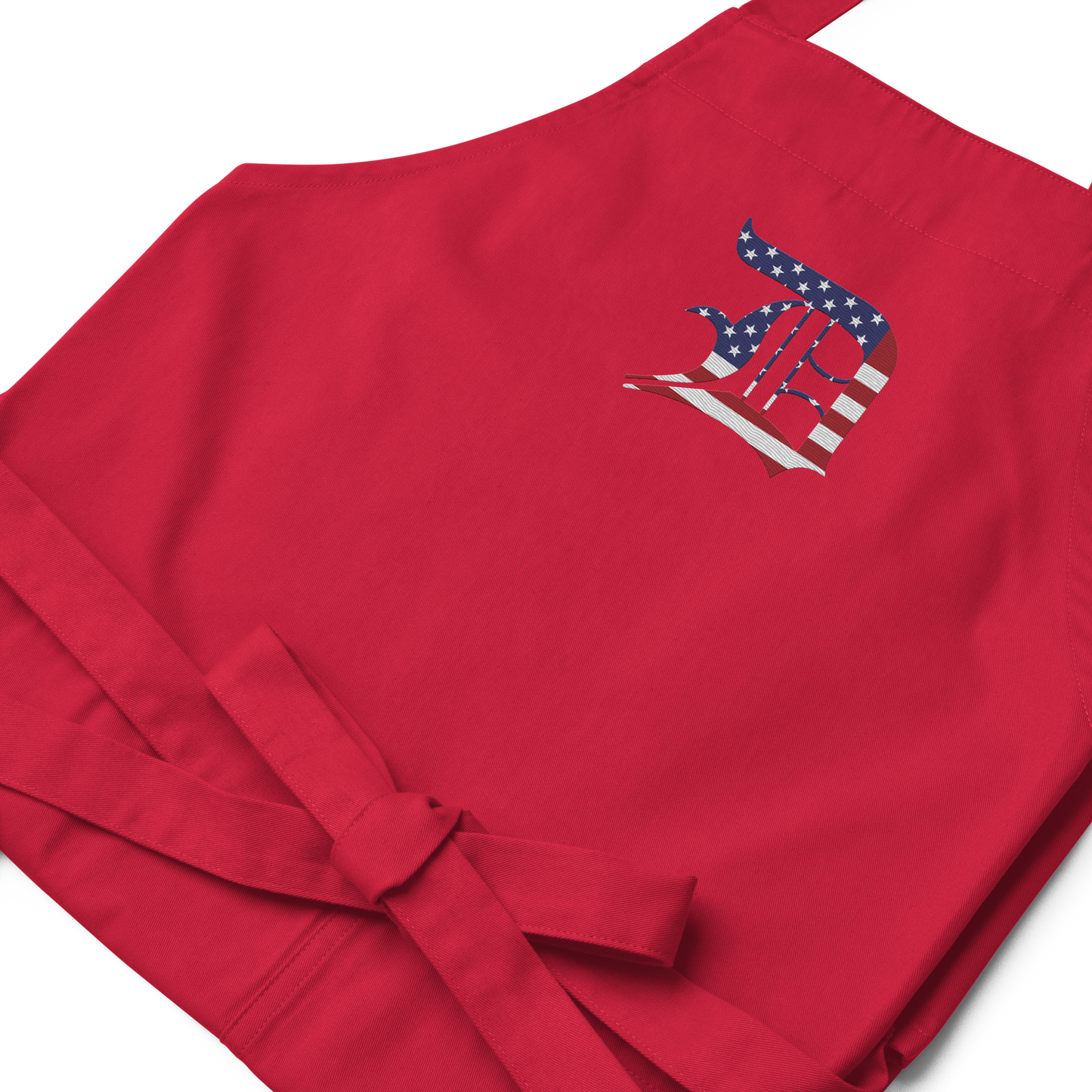 Detroit 'Old English D' Apron (Patriotic Edition) | Unisex Emb.