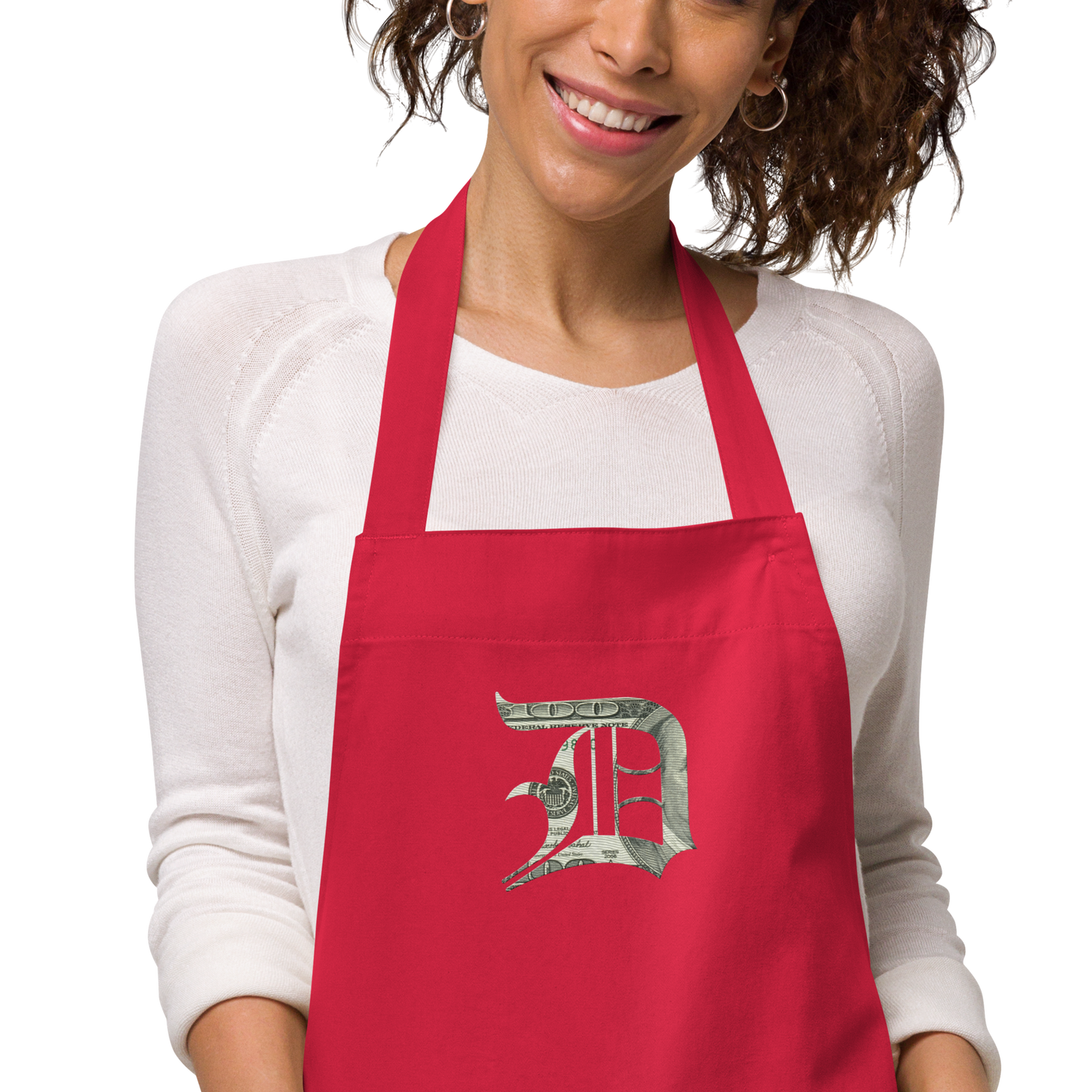 Detroit 'Old English D' Apron (Benjamins Edition) | Unisex Emb.