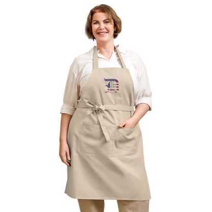 Detroit 'Old English D' Apron (Patriotic Edition) | Unisex Emb.