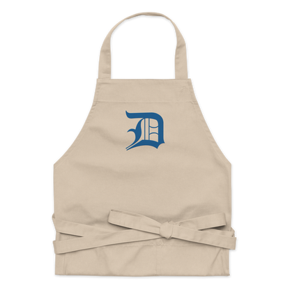 Detroit 'Old English D' Apron (Azure) | Unisex Emb.