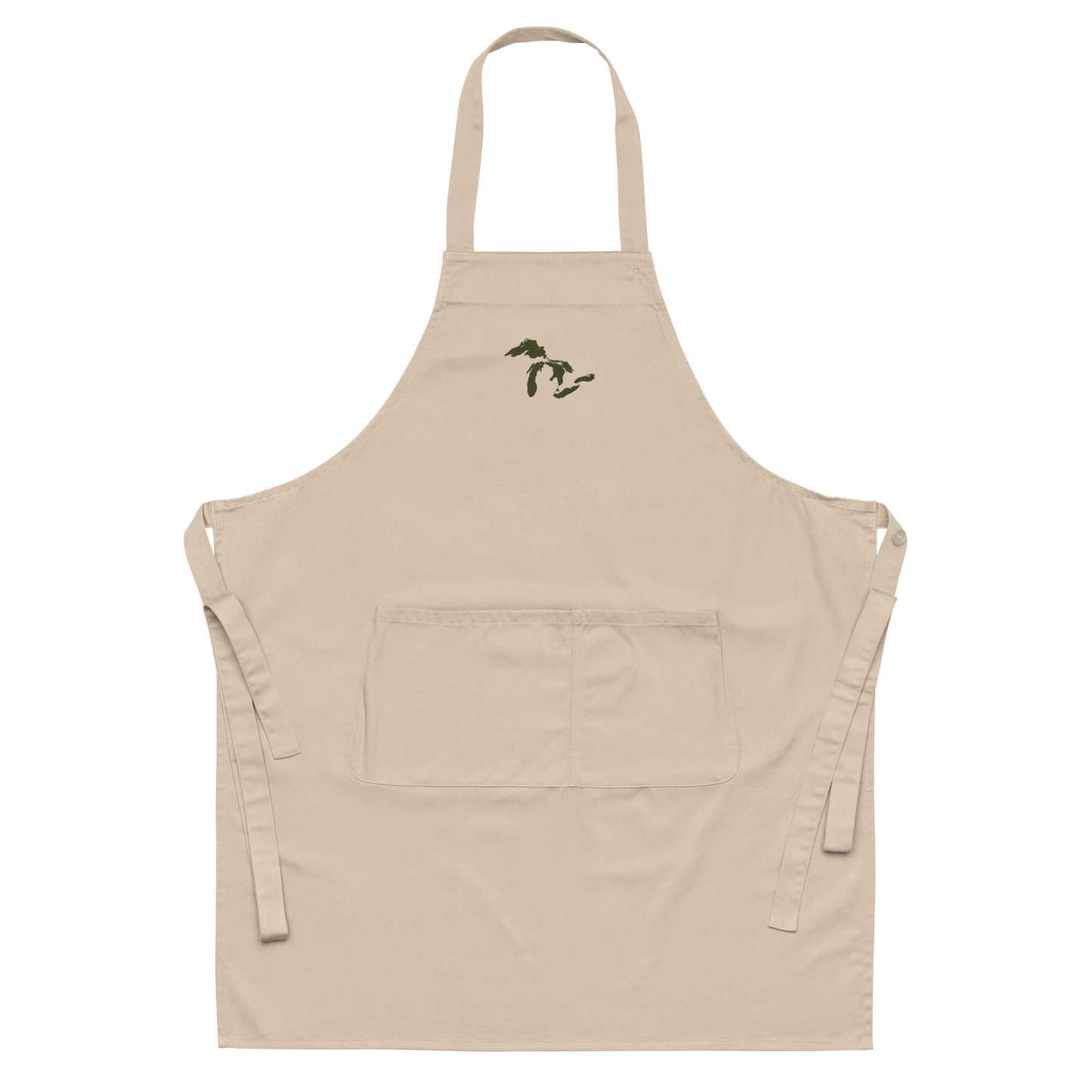 Great Lakes Apron | Unisex Emb. - Army Green