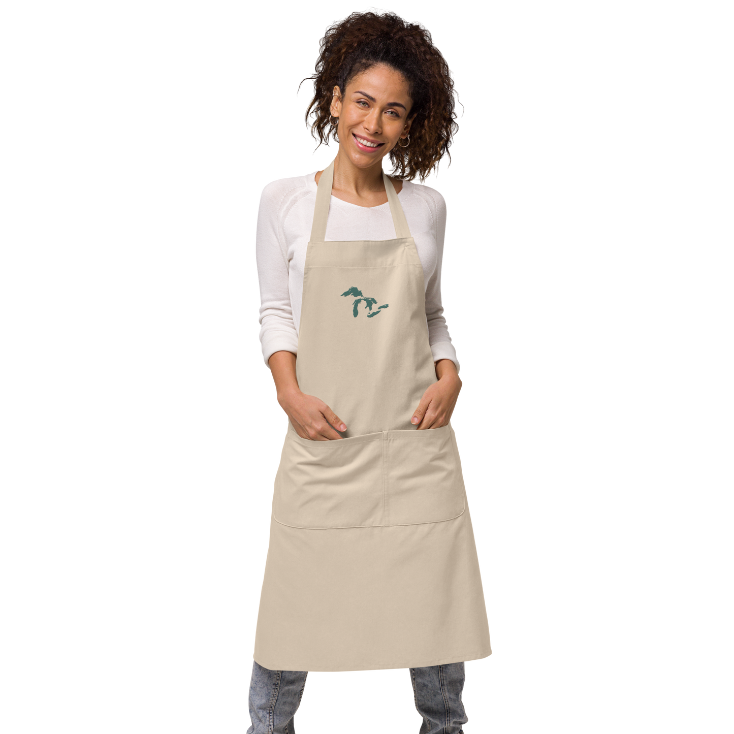 Great Lakes Apron | Unisex Emb. - Copper Green