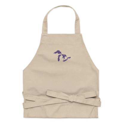 Great Lakes Apron | Unisex Emb. - Violet