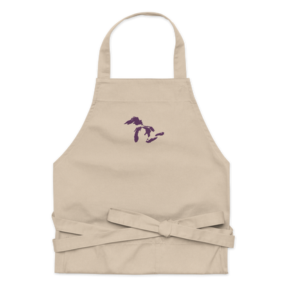 Great Lakes Apron | Unisex Emb. - Plum