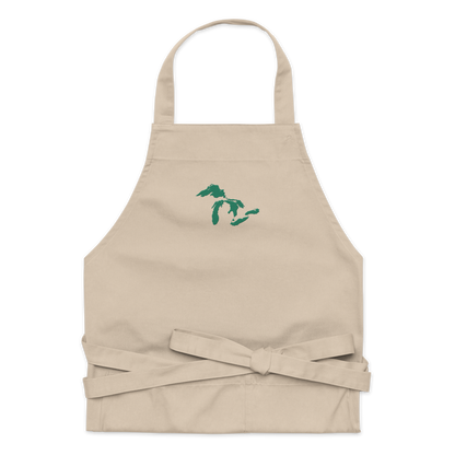 Great Lakes Apron | Unisex Emb. - Emerald Green