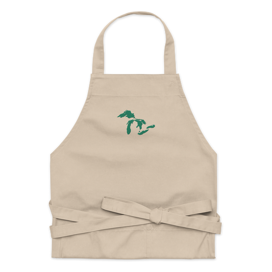 Great Lakes Apron | Unisex Emb. - Emerald Green