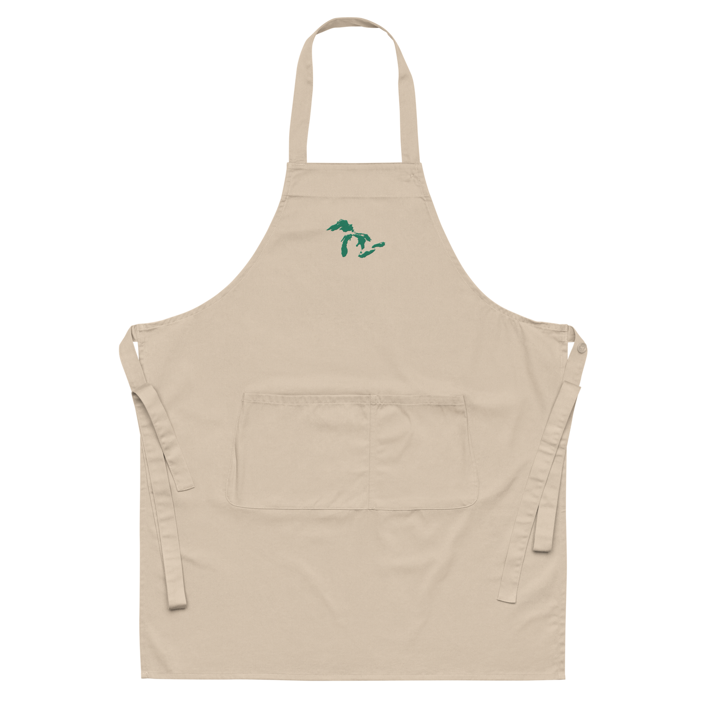 Great Lakes Apron | Unisex Emb. - Emerald Green