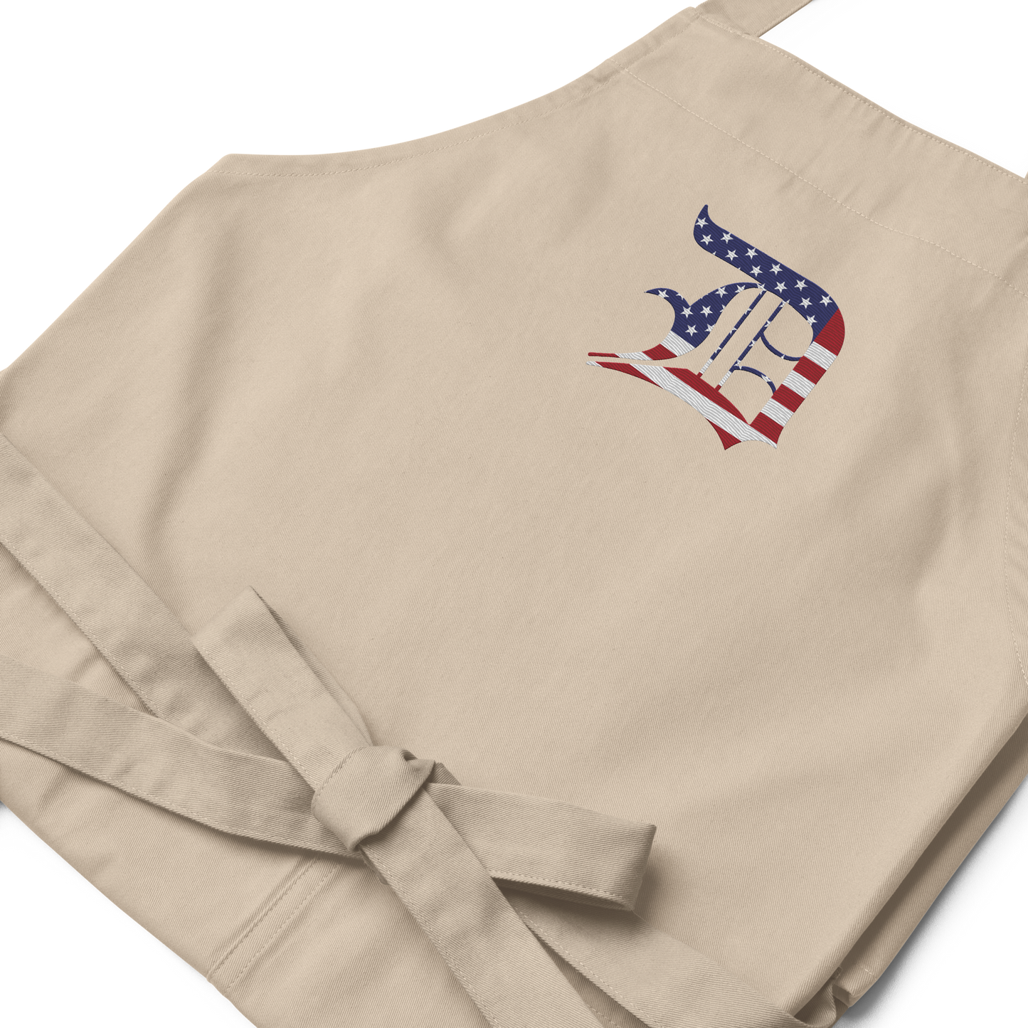 Detroit 'Old English D' Apron (Patriotic Edition) | Unisex Emb.