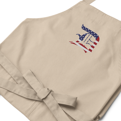 Detroit 'Old English D' Apron (Patriotic Edition) | Unisex Emb.