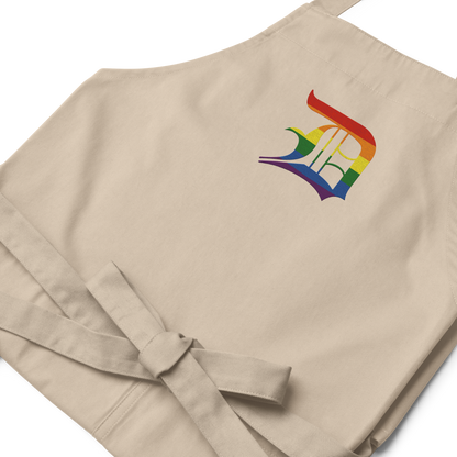 Detroit 'Old English D' Apron (Rainbow Pride Edition) | Unisex Emb.