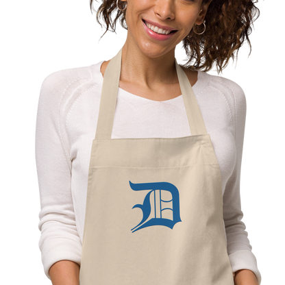 Detroit 'Old English D' Apron (Azure) | Unisex Emb.