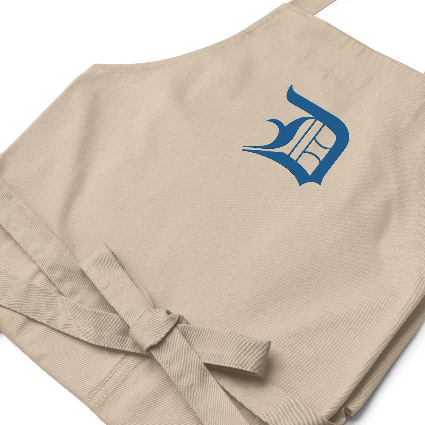 Detroit 'Old English D' Apron (Azure) | Unisex Emb.