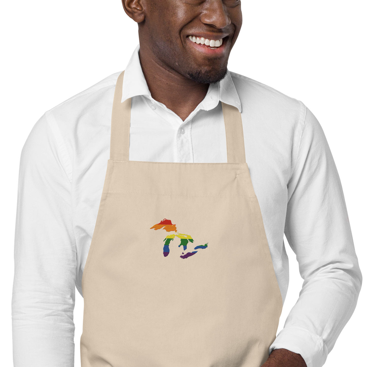 Great Lakes Apron | Unisex Emb. - Rainbow Pride Edition