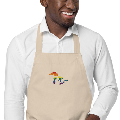 Great Lakes Apron | Unisex Emb. - Rainbow Pride Edition