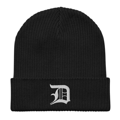 Detroit 'Old English D' Organic Beanie