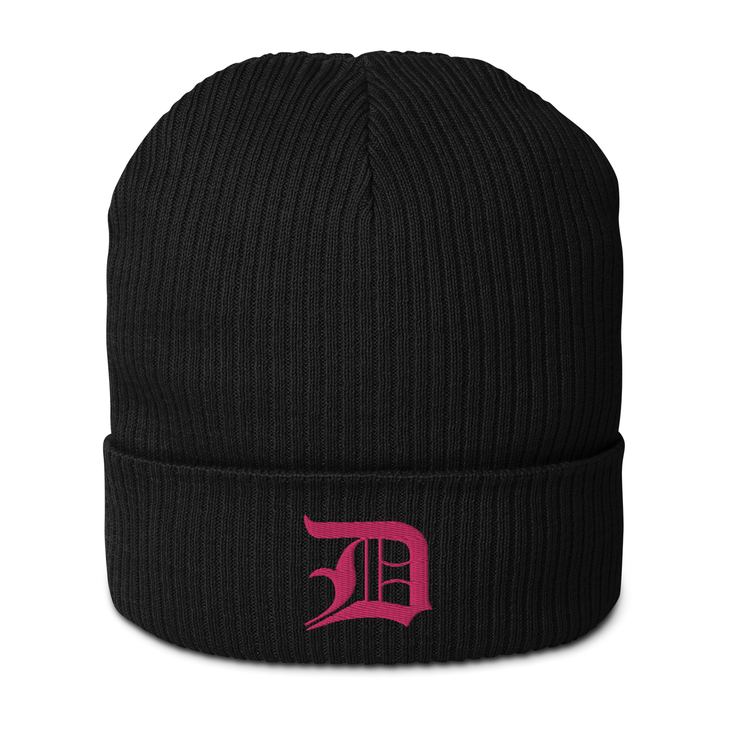 Detroit 'Old English D' Organic Beanie (Pink)