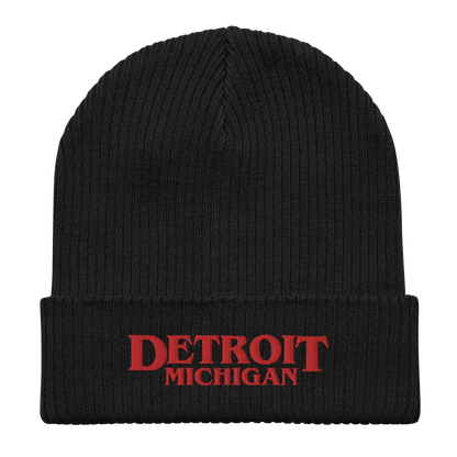 'Detroit Michigan' Organic Beanie (80s Teen Drama Parody)