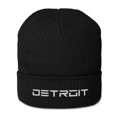 'Detroit' Organic Beanie (Electric Font)