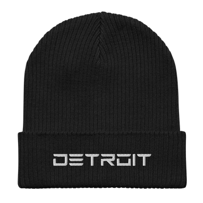 'Detroit' Organic Beanie (Electric Font)