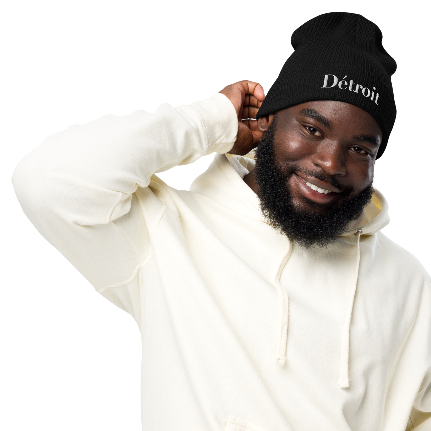 'Détroit' Organic Beanie (Didone Font)