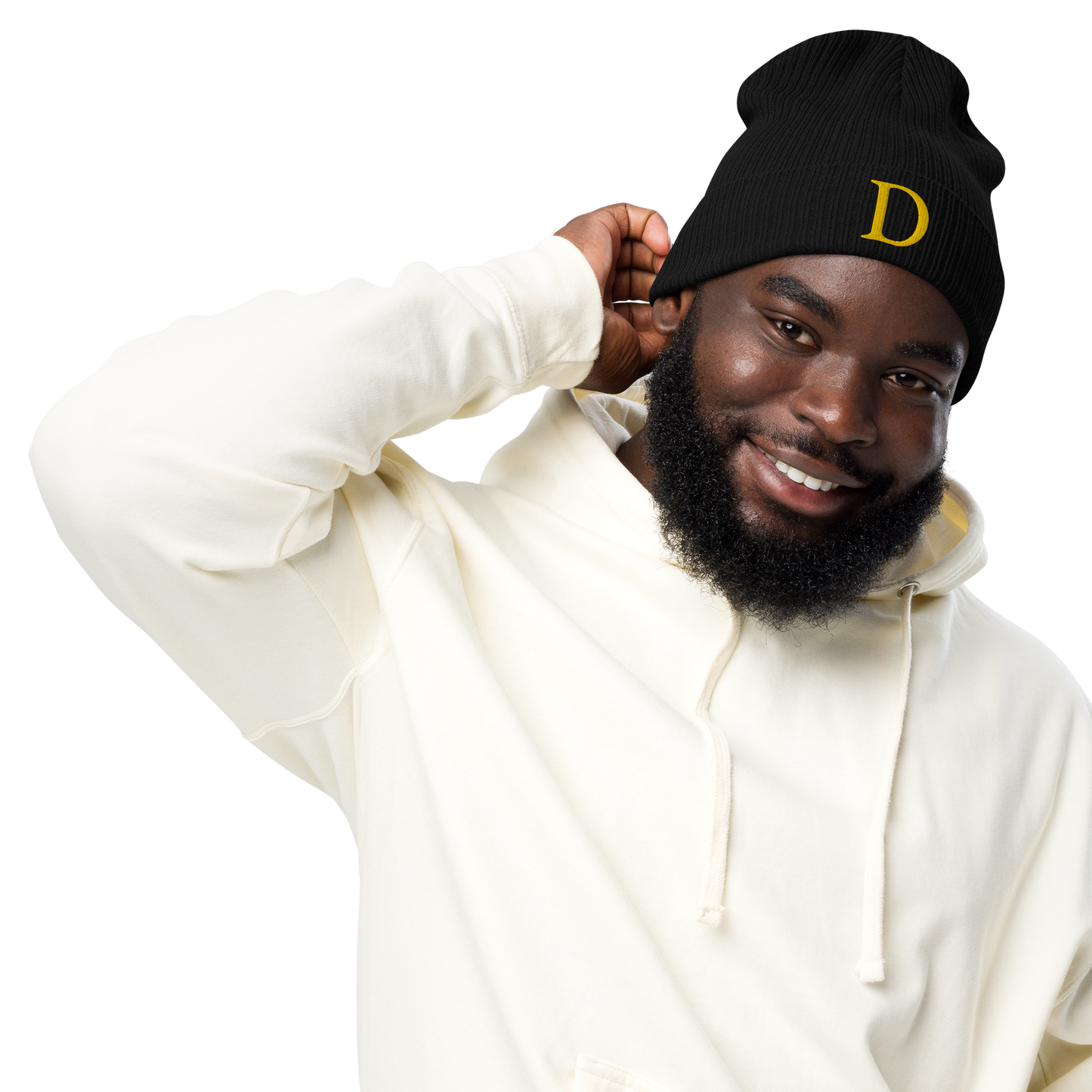 Detroit 'Old French D' Organic Beanie (Gold)