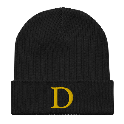 Detroit 'Old French D' Organic Beanie (Gold)