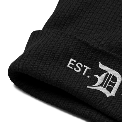 Detroit 'EST. 1701' Organic Beanie (w/ Old English 'D')