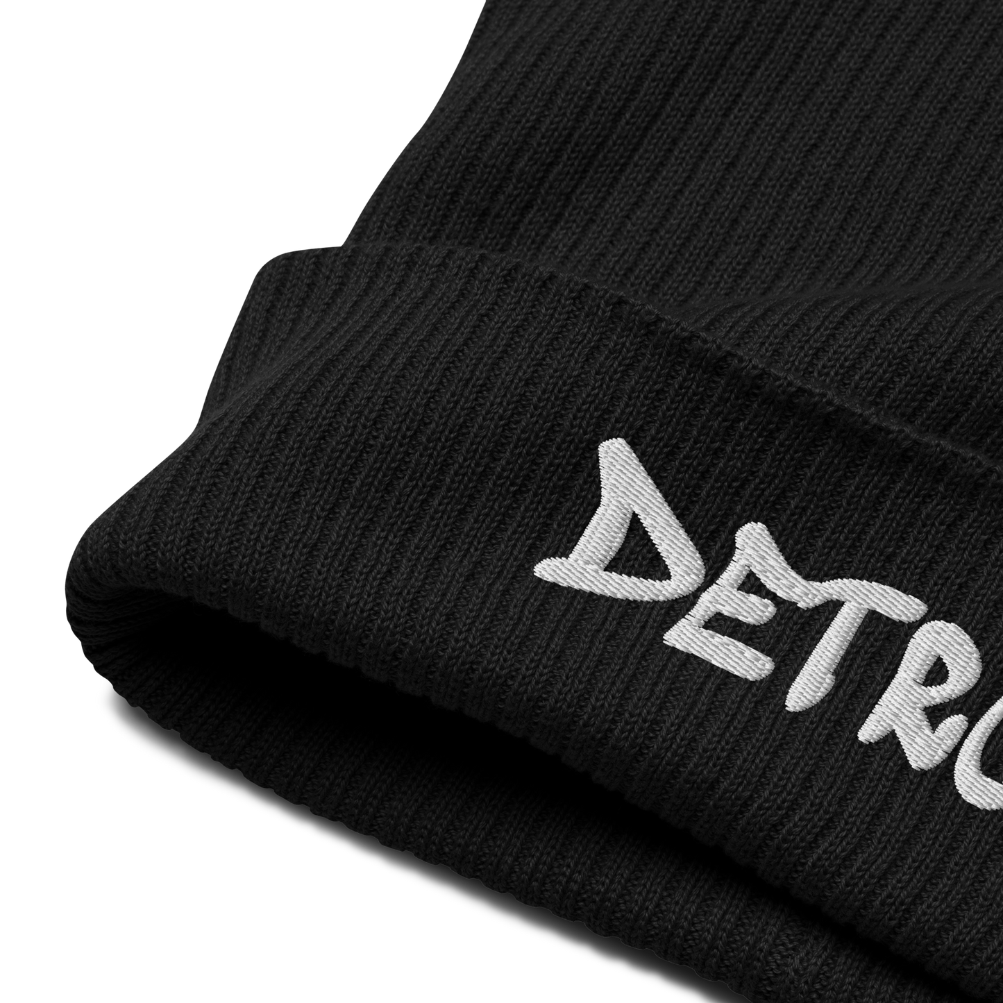 'Detroit' Organic Beanie (Tag Font)