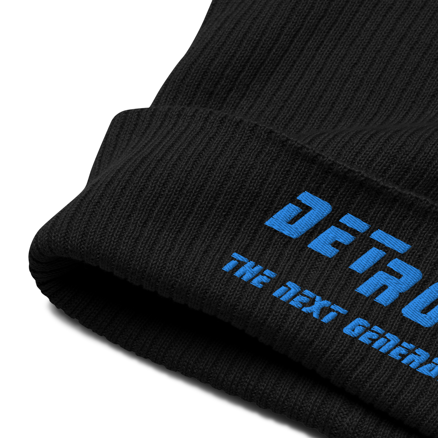 'Detroit The Next Generation' Organic Beanie (80s SciFi Parody)