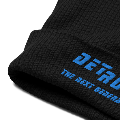 'Detroit The Next Generation' Organic Beanie (80s SciFi Parody)